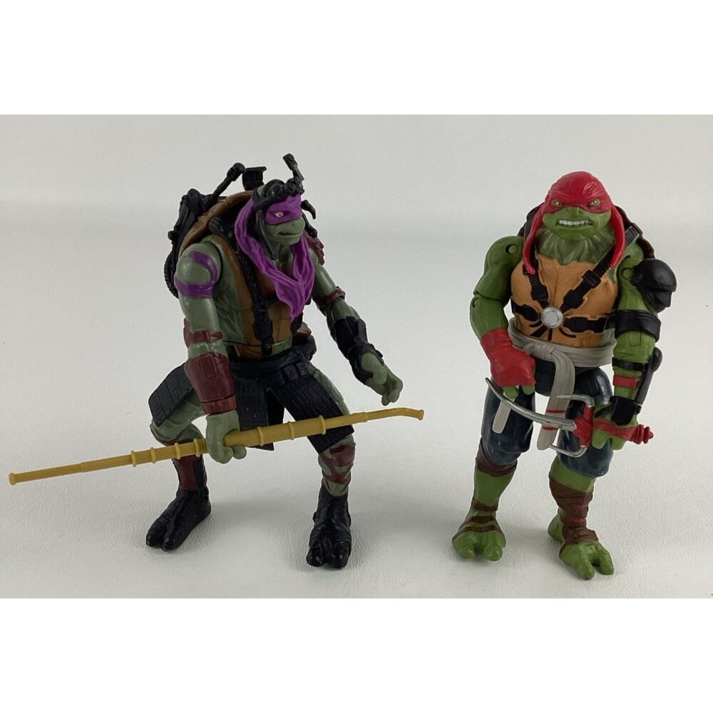 Teenage Mutant Ninja Turtles Out of the Shadows 5" Figures Donatello Raphael Lot